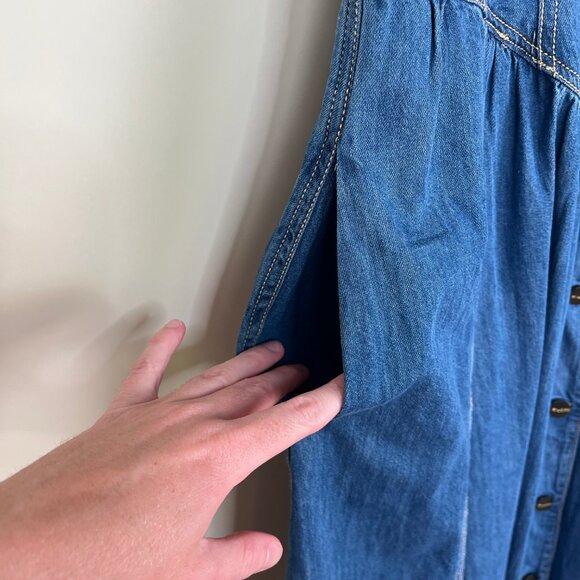 Anthropologie Denim Blue Midi Dress - Picture 10 of 14